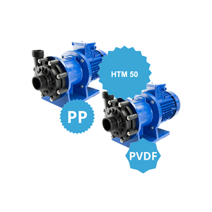 Corrosion resistant magnetic centrifugal pumps model HTM 50 PP/PVDF with <b>motor</b> 5,5KW for chemicals electric water pump - Product Image 1