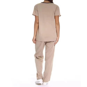Vente en gros de gommage pour femmes grande taille logo personnalisé uniformes d'hôpital d'infirmière médicale ensemble d'uniformes de gommage d'allaitement pour femmes - Product Image 2