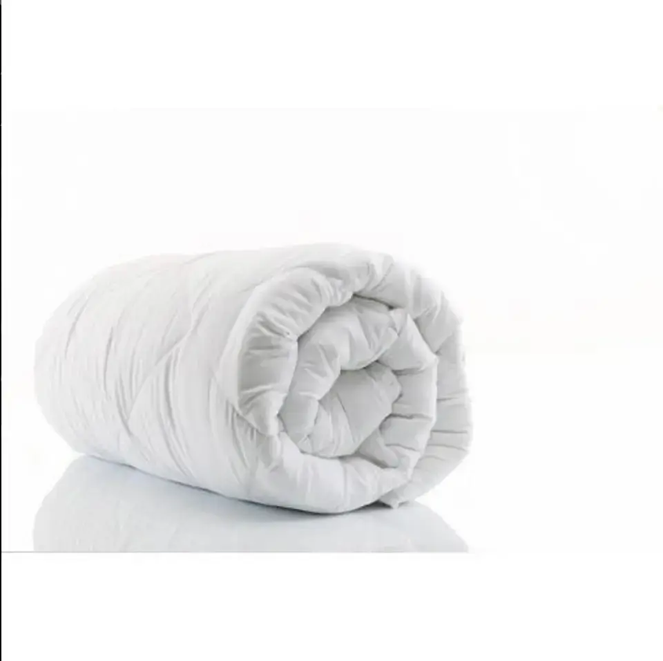 Bán buôn siêu mềm sang trọng màu trắng Comforter lông chăn bông OEM 300 GSM