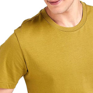 Camiseta corta de algodón 100% de alta calidad para hombre, nuevo estilo con diseño de línea único, ajuste holgado personalizado - Product Image 4