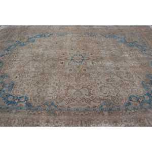 Turkish 9.1x12.4 ft Rug, Oversize Vintage Rug, <b>Brown</b> Southwestern <b>Wool</b> Rug - Product Image 4