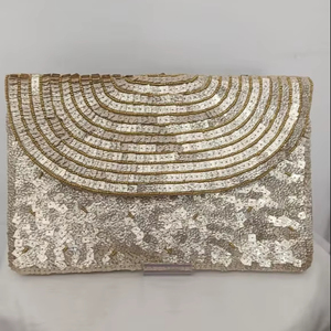 New Collection Indian Luxury Boho Beaded Messenger Shoulder Clutch <b>Bag</b> Handmade Portable Clutch Purse & Artistic Handmade Design - Product Image 6