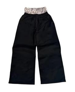 Rue hip-hop respirant hiver solide pantalons de survêtement hommes imprimé taille moyenne deux pièces conception lâche pantalons de sport décontractés - Product Image 1