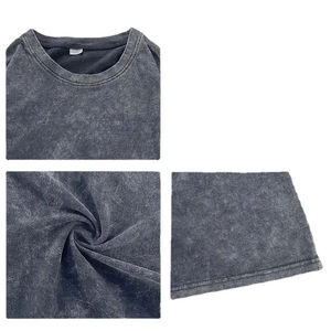 Camiseta de algodón con gráfico de lavado ácido para hombres y mujeres, ropa de calle, camiseta de lavado ácido para hombres y mujeres, camiseta para hombres - Product Image 6