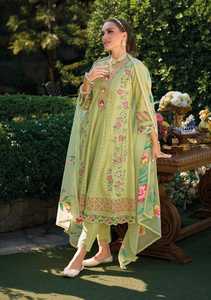 Tendance Vêtements Ethniques Dernière Tendance Pur Coton Avec Travail À La Main Pantalon Kurti Et Dupatta Achats En Ligne Inde - Product Image 4