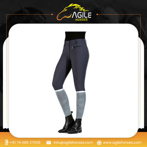 Pantalones de montar a caballo elásticos personalizados para mujer Pantalones ropa ecuestre pantalones de montar al por mayor con bolsillo con cremallera - Product Image 2