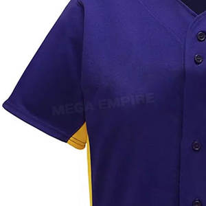 ชุดเครื่องแบบทีมเบสบอลของผู้ใหญ่เสื้อกีฬาแห้งเร็วไซส์พิเศษเสื้อ100% ระบายอากาศได้ดี - Product Image 4