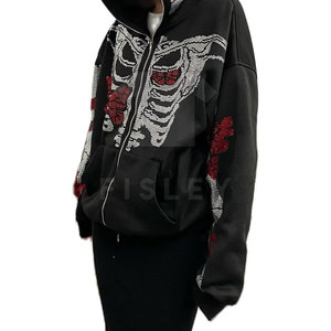 Sudaderas con capucha de lana ligeras para hombre con diseño personalizado, novedad de 2025, con diamantes de imitación para la temporada de invierno - Product Image 1