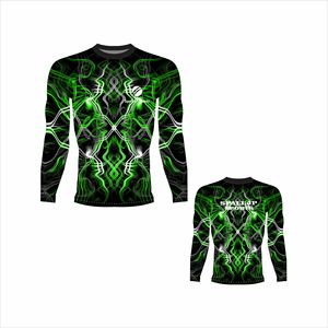 Vente en gros Rashguard de Jiu-Jitsu sans Gi à manches longues, unisexe, en polyester et élasthanne, personnalisable avec logo - Product Image 2