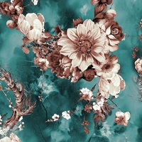 Tela de Poliéster Koshibo Crepe Chiffon con Diferentes Tipos de Estampados Digitales para Bodas en Canadá, Diseño de Estampado para Damas