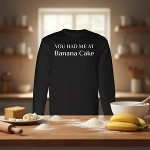 T-shirt à manches longues pour les amateurs de gâteaux à la banane, idéal pour les promotions - Product Image 3