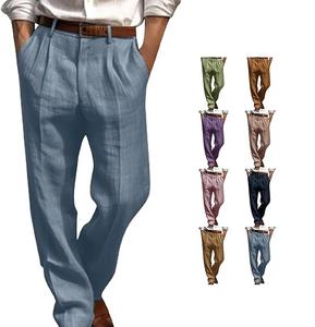 Pantalon habillé formel en gros pour hommes respirant conception personnalisée décontracté vêtements de plein air pantalon confortable coupe ajustée - Product Image 2