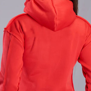 OEM Service Nouvelle Arrivée Solide Couleur Femmes Sweat À Capuche À La Mode À Manches Longues Coupe Régulière Cordon De Haute Qualité Sweats À Capuche Pour Femmes - Product Image 6