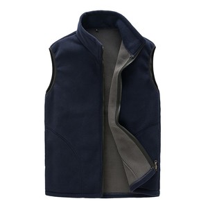 Chaleco polar Reversible de gran tamaño para hombre, chaqueta transpirable para deportes al aire libre y pesca, ropa exterior acogedora - Product Image 3