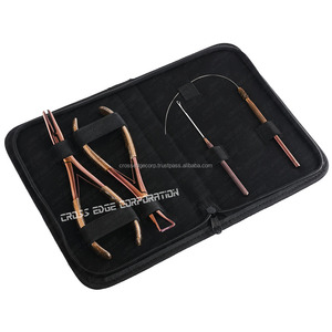 Wholesale Hair Extension <b>Tools</b> Micro Beads Remover Plier kit Rose Gold Stainless Steel Hair Pulling <b>Hook</b> <b>Tool</b> sets Beads Pliers - Product Image 1