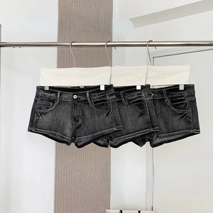 Shorts de Mezclilla de Algodón de Verano para Mujer, Estilo Japonés, de Alta Calidad, Transpirables, de Cintura Alta, Lavado Decolorado, Estilo Urbano - Product Image 4