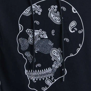 Sweat-shirts à capuche professionnels pour hommes, 100% coton, unis, hiver, avec strass, imprimés sur mesure, coupe oversize - Product Image 4