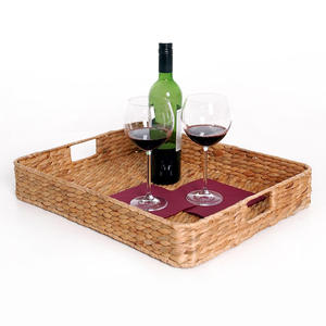 Serving <b>trays</b> for food & drinks best quality woven water hyacinth <b>storage</b> <b>tray</b> cheapest price - Product Image 4