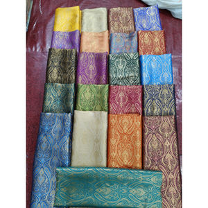 KVR KVR Prix d'usine en gros Tissu Banarasi en polyester/soie pour femmes provenant d'un fabricant et fournisseur indien - Product Image 3