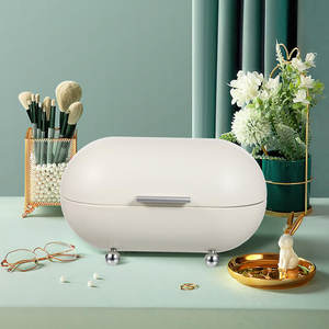 <b>Hot</b> Selling Premium Metal Bread Box Latest Collection Daily Use <b>for</b> Kitchenware Metal Lid White Coated Metal Bread Box India - Product Image 5