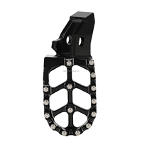 Repose-pieds larges en aluminium CNC renforcé noir JFG RACING, antidérapants, pièces de modification pour Surron Ultra Bee Dirt Bike