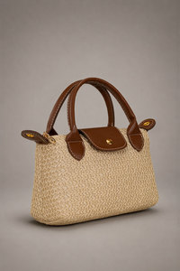 Women's Woven <b>Straw</b> Handbag | Mini Top Handle Tote <b>Bag</b> | OEM ODM Manufacturer - Product Image 2