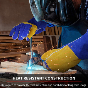 Gants de soudage fabriqués en usine, produit léger OEM ODM Gants de sécurité personnalisés pour l'industrie du soudage PAR INCROYABLE INDUSTRIES - Product Image 2