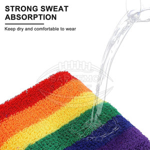 Bandeau de sport confortable, fin, tissé, 100 % coton, protection professionnelle, personnalisable, durable, pour hommes et femmes - Product Image 3