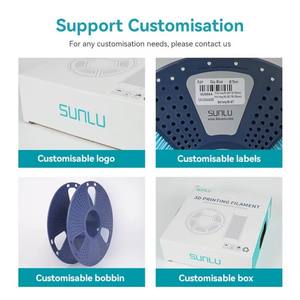 <span class=keywords><strong>Sunlu</strong></span> <span class=keywords><strong>Pla</strong></span> + 2.0 Filament d'impression 3D 1kg Bobine de 1.75mm Tolérance +/- 0.02mm Tiges en plastique pour imprimante 3D FDM - Product Image 6