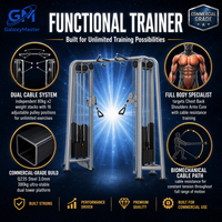 Máquina de entrenamiento funcional comercial de doble cable cruzado con polea ajustable, acero Q235, 80kgx2 Stack, para entrenamiento de fuerza de cuerpo completo