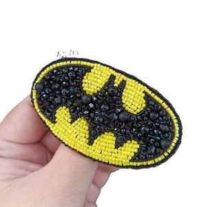 Broche de pájaro bordado con cuentas de semillas para ropa de fiesta Broche de letra inicial personalizado con cuentas con semillas de glowin fashion - Product Image 4