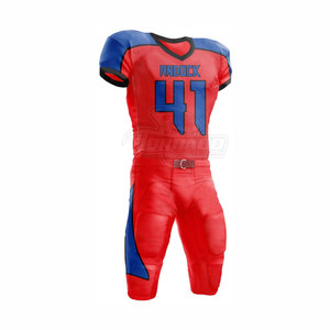 Combinaison de football à manches courtes à séchage rapide de haute qualité conçue sur mesure, uniforme de football américain respirant, ensemble de course à pied sportif Plus - Product Image 4