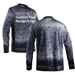 Camisa de Pesca Impermeable de Manga Larga con Protección Solar UPF 50, 100% Poliéster, Transpirable, Diseño Sublimado, OEM, Venta al Por Mayor - Product Image 5