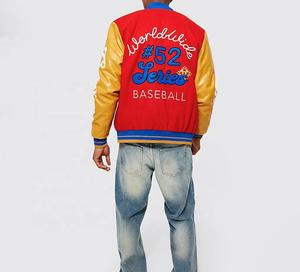 Veste universitaire personnalisée de haute qualité en chenille brodée de manches en cuir pour hommes pour l'hiver Style Letterman de baseball - Product Image 6