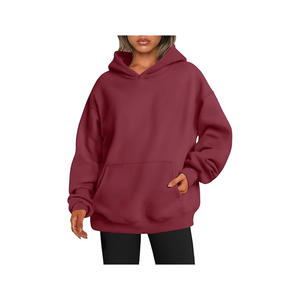 Vêtements pour femmes Sweat à capuche personnalisé pour femmes Premium Oversized Women Pull Over Hoodie - Product Image 1