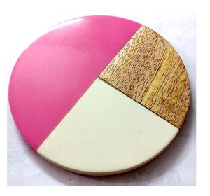 ถาดรองแก้วเรซินอีพ็อกซี่และขาตั้งไม้ไม้หรูหราเป็นมิตรกับสิ่งแวดล้อมไม้และอีพ็อกซี่สำหรับใช้ในบ้านและสำนักงาน - Product Image 6