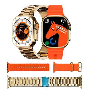 Reloj Inteligente WS009 Dorado con Pantalla HD TFT para Contestar Llamadas, Pago NFC, Carga Inalámbrica, Asistente de Voz con IA, Salud 24/7 - Product Image 1