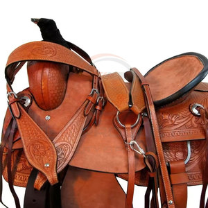 Selle de cheval western Selle de course de chevaux professionnelle Selle de piste de cheval en cuir 2024 - Product Image 2