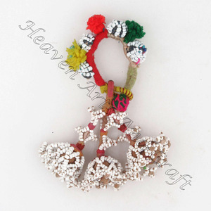 Venta al por mayor rara proveedor de oro indio antiguo indio Vintage Banjara auténtico BANJARA tribal brazalete tobillera borla vientre - Product Image 5