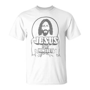 T-Shirt Vintage con Volto di Gesù, Tema Fede Cristiana, Prodotto Promozionale - Product Image 1