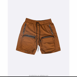 Pantalones cortos de calle personalizados para hombre, 2024 de verano, informales, con cremallera, bolsillo múltiple, 100% algodón, pantalones cortos Cargo personalizados para hombre - Product Image 2