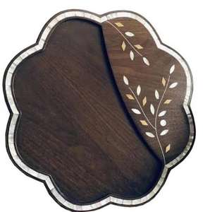 Plateau de service mural en résine de luxe, design vintage côtier décoratif pour la maison et les restaurants - Product Image 1