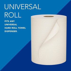 กระดาษเช็ดมือแบบม้วน Scott Universal 8 นิ้ว 1 ชั้น ผลิตจากกระดาษคราฟท์ธรรมชาติ รีไซเคิล 100% ความยาว 800 ฟุต/ม้วน - 6 ม้วน/กล่อง (56758) - Product Image 6