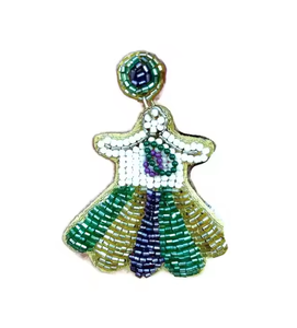 OEM bohemio joyería hecha a mano girasol sonrisa gafas de sol pendientes arroz con cuentas pendientes mujeres de fabricante indio - Product Image 5