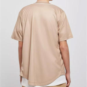 Camiseta de béisbol personalizable para hombre, transpirable, ligera, antiarrugas, cómoda ropa de softball a precio competitivo, venta al por mayor - Product Image 3