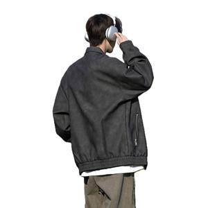 Veste à revers rétro américaine de qualité supérieure OEM, veste d'hiver épaisse pour homme, nouveau style d'automne, taille plus, coupe ample, veste coupe-vent - Product Image 3