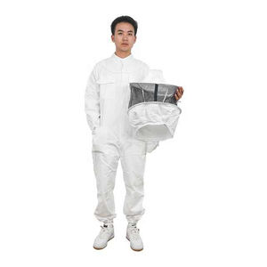 Trajes de Apicultor de Algodón Color Café con Malla Transpirable, Traje de Apicultura, Traje de Abeja, Unisex, Bata Protectora - Product Image 2