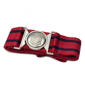 Uniforme de campo de cuero con cinturón de brocado de colores sólidos OEM con hebilla para venta al por mayor - Product Image 3