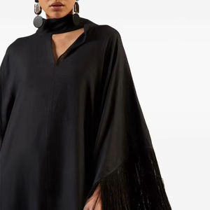 Hot Selling Evening <b>Cocktail</b> <b>Dress</b> for Spring Autumn Knee-Length Draped Style Embroidery Plain Dyed A-Line Silhouette ELEGANT - Product Image 1