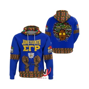 เสื้อฮู้ดแบบสวมหัว Sigma Rho ของผู้ชายเสื้อสวมหัวเสื้อสโมสรเก้ากำมะหยี่ปักแขนยาวพร้อมกระเป๋าข้าง - Product Image 1